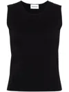 P.a.r.o.s.h Fine-knit Tank Top In Black