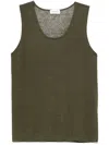 P.a.r.o.s.h Fine-knit Tank Top In Green