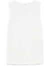 P.a.r.o.s.h Scoop Neck Tank Top In White