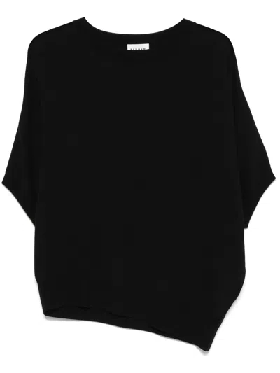 P.a.r.o.s.h Fine-knit Top In Black