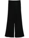 P.a.r.o.s.h Fine-knit Trousers In Black