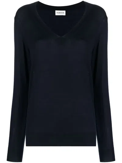 P.a.r.o.s.h Linfa Fine-knit Jumper In Blue
