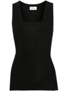 P.a.r.o.s.h Parosh Maglia Smanicata In Black