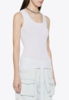 P.a.r.o.s.h . Fine-ribbed Tank Top In Off-white
