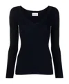 P.a.r.o.s.h Parosh V-neck T-shirt In Black