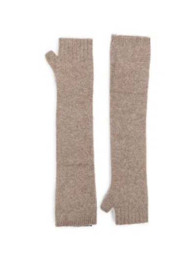 P.a.r.o.s.h Fine-knit Fingerless Gloves In Brown