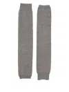 P.a.r.o.s.h Fingerless Fine-knit Gloves In Gray