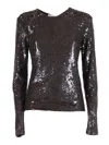 P.a.r.o.s.h Fitted Blouse In White Blend In Black