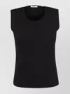 P.a.r.o.s.h Fitted Knit Top Sleeveless Crew Neck