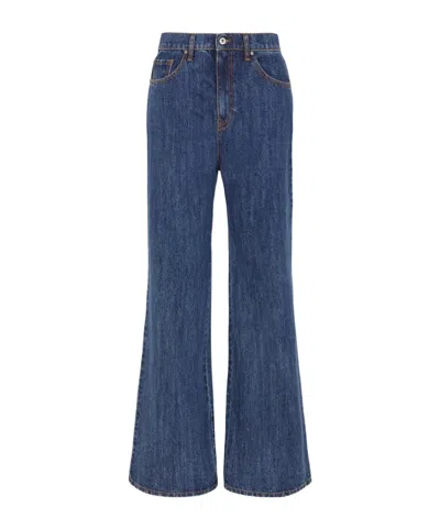 P.a.r.o.s.h Five-pocket Flared Jeans In Blue