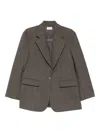 P.a.r.o.s.h Flap-pocket Blazer In Brown