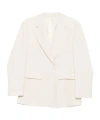 P.a.r.o.s.h Flap Pocket Jacket In White