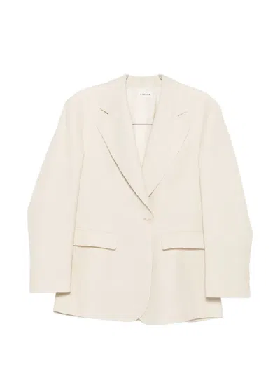 P.a.r.o.s.h Flap Pocket Jacket In Neutral