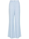 P.a.r.o.s.h Tailored Wide-leg Trousers In Blue