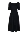 P.a.r.o.s.h Flared Midi Skirt In Black