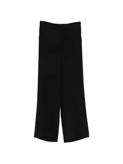 P.a.r.o.s.h Flared Trousers In Black
