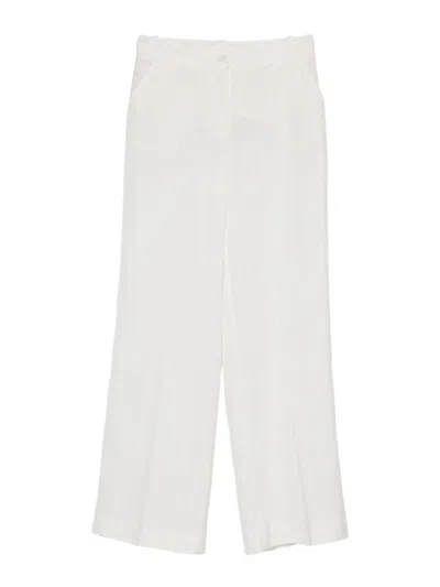 P.a.r.o.s.h Flared Trousers In White