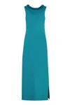 P.a.r.o.s.h Sequin-embellished Column Dress In Turquoise