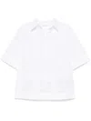 P.a.r.o.s.h Floral-embroidered Blouse In White