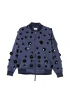 P.a.r.o.s.h P. A.r. O.s. H. Embroidered Bomber Jacket In Blue