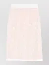 P.a.r.o.s.h Sorgente Floral Embroidered Midi Skirt In Pink