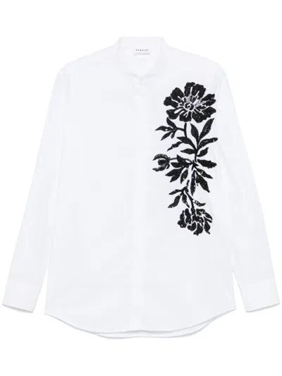 P.A.R.O.S.H FLORAL-EMBROIDERED SHIRT