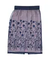 P.a.r.o.s.h Floral-embroidery Midi Skirt