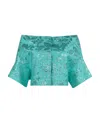 P.a.r.o.s.h Parosh Floral Jacquard Fabric Blouse In Blue
