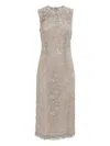 P.a.r.o.s.h Floral Lace Day Dress In Gray
