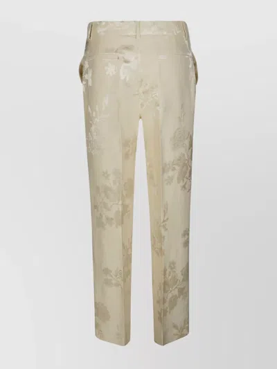 P.a.r.o.s.h Floral Pattern Trousers With Side And Back Pockets In Multi