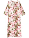 P.a.r.o.s.h Floral-print Maxi Dress In White