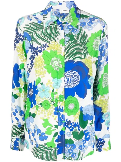P.a.r.o.s.h Printed Silk Shirt In Multicolor