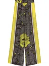 P.a.r.o.s.h Floral-print Silk Trousers In Brown