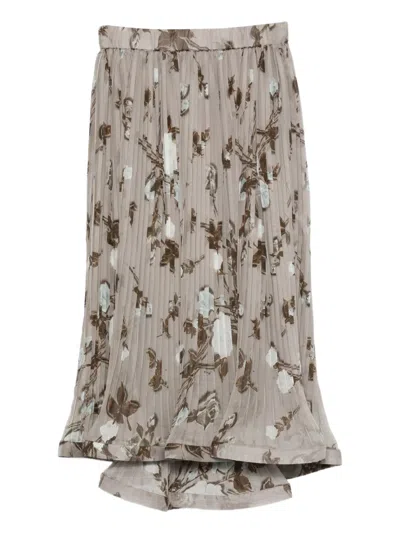 P.A.R.O.S.H FLORAL-PRINT SKIRT