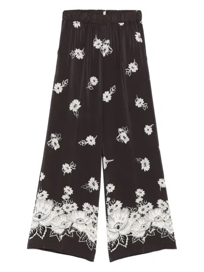 P.A.R.O.S.H FLORAL-PRINT TROUSERS