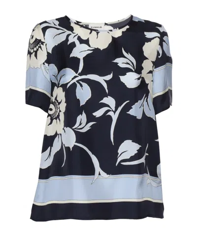 P.A.R.O.S.H P.A.R.O.S.H. FLORAL PRINTED SATIN TOP