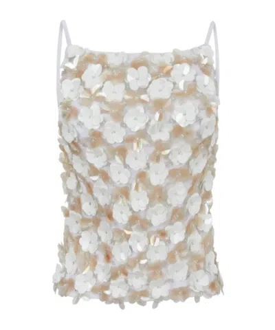 P.a.r.o.s.h Floral-shaped Strap In White