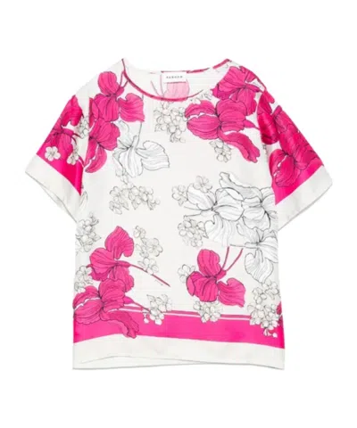 P.a.r.o.s.h Floral-print T-shirt In Multi