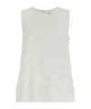 P.a.r.o.s.h White Embroidered Top In White