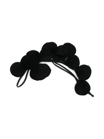 P.a.r.o.s.h Flower Hair Pin In Black