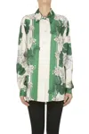 P.a.r.o.s.h Flower Print Silk Blouse In Multi
