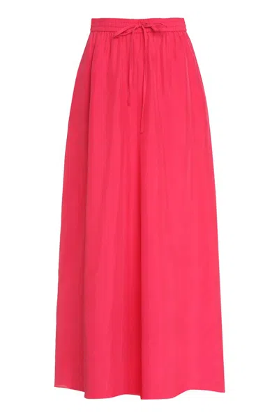 P.a.r.o.s.h Women's Silk Maxi Skirt In Pink