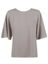 P.a.r.o.s.h . Flowing Sleeve Top With Keyhole Back Detail In Gray