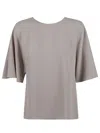 P.a.r.o.s.h . Flowing Sleeve Top With Keyhole Back Detail In Gray