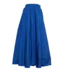 P.a.r.o.s.h Parosh Flowing Taffeta Maxi Skirt With Elastic Waistband