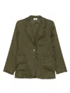 P.a.r.o.s.h Frayed Blazer In 绿色