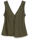 P.A.R.O.S.H FRAYED-BRIM TOP