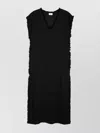 P.a.r.o.s.h Frayed Linen Midi Dress