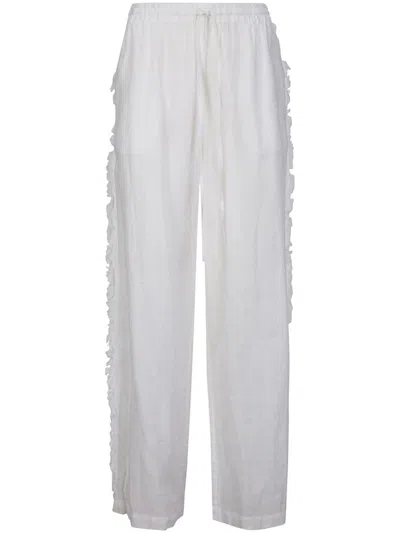 P.A.R.O.S.H FRAYED LINEN TROUSERS