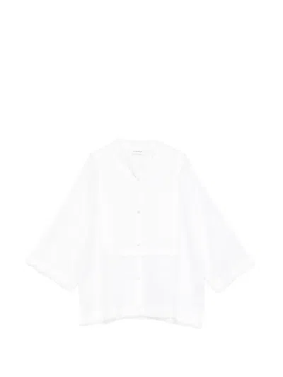 P.a.r.o.s.h Frayed Shirt In White
